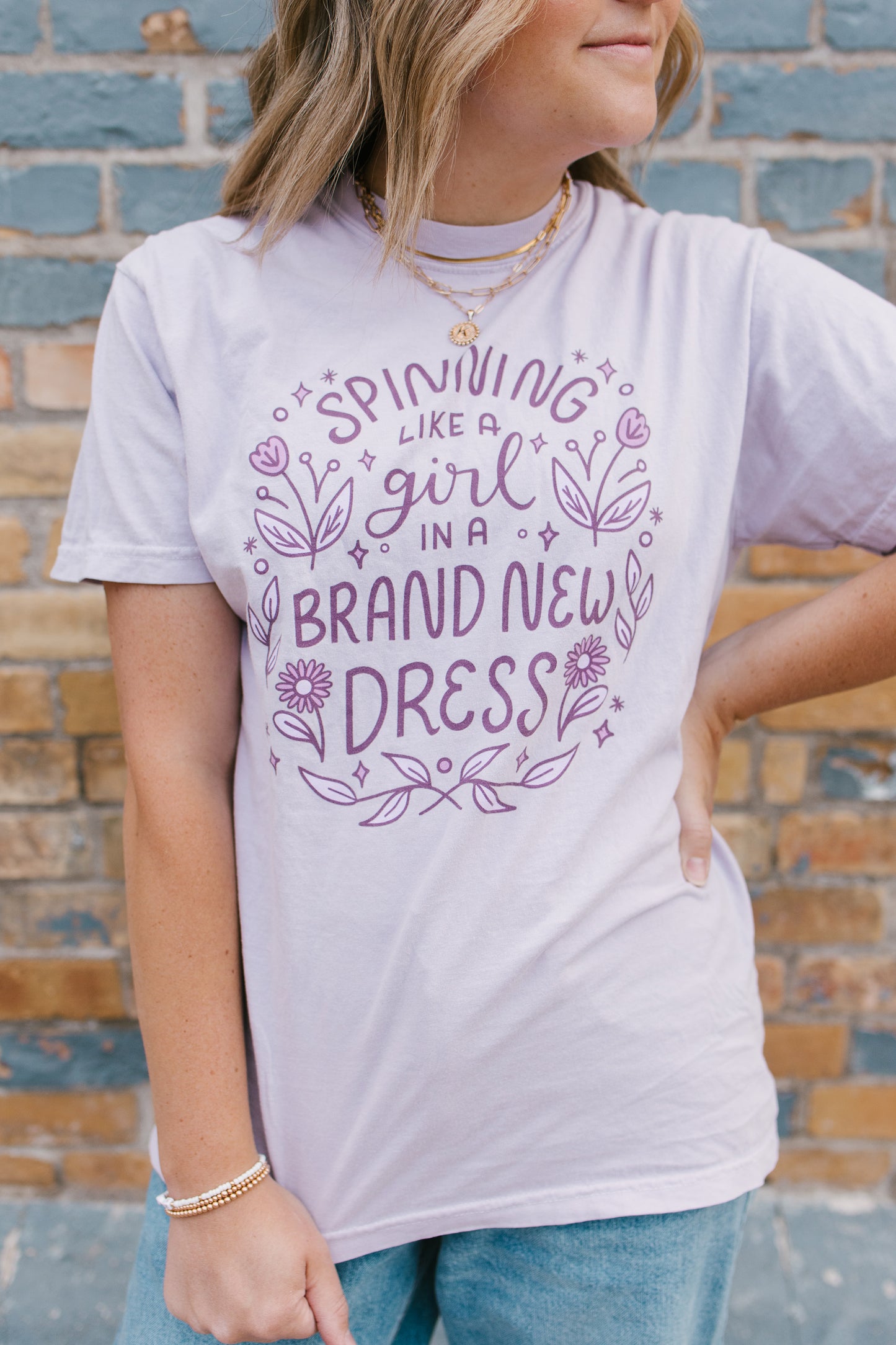 Spinning Like A Girl Tee