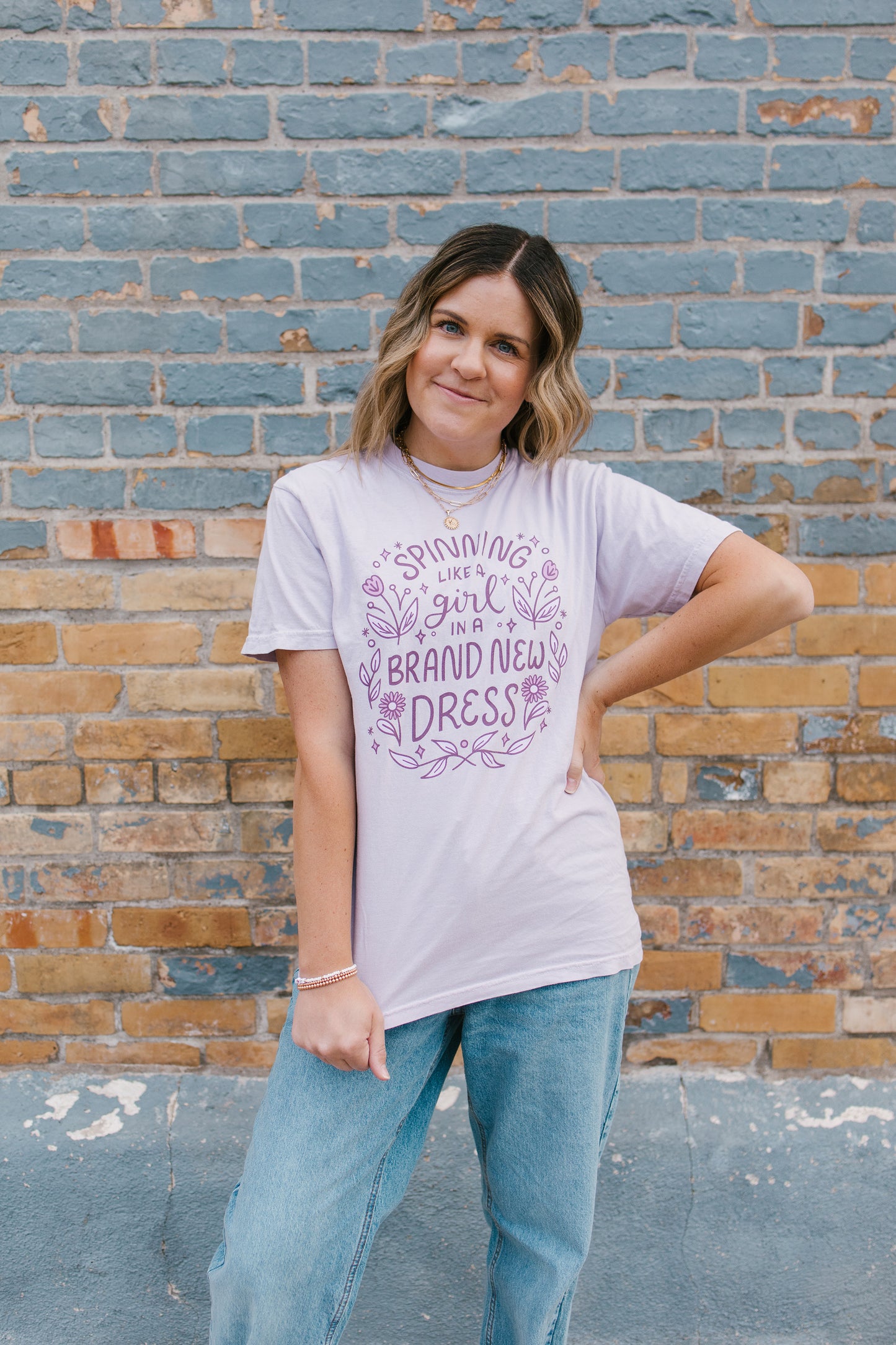 Spinning Like A Girl Tee